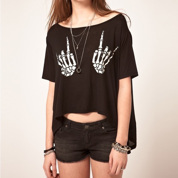 UNIF Tops - UNIF hail boobs crop top